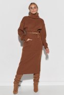 Sukienka Model S105 Brown - Makadamia Makadamia Sukienka Model S105 Brown - Makadamia Makadamia