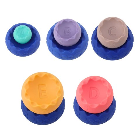 Zestaw Edukacyjny Miękkie Jajka Piłki Z Cyframi Sensoryczne Wieża 6 szt. LEAN Toys Zestaw Edukacyjny Miękkie Jajka Piłki Z Cyframi Sensoryczne Wieża 6 szt. LEAN Toys