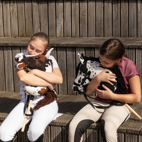 Zestaw Skippi - Hobby Horse Karo - srokaty i dodatkowy Kantar - błękitny Zestaw Skippi - Hobby Horse Karo - srokaty i dodatkowy Kantar - błękitny