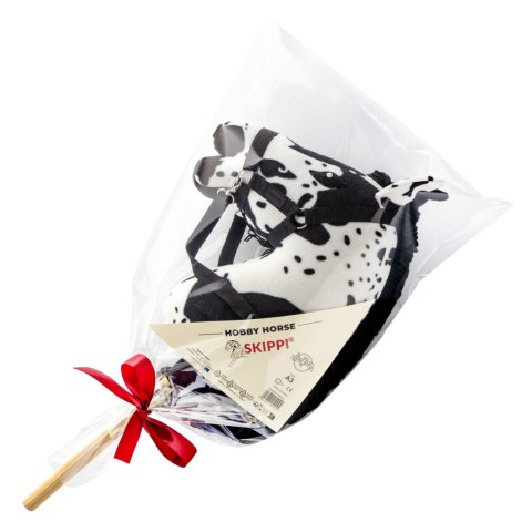 Zestaw Skippi - Hobby Horse Karo - srokaty i dodatkowy Kantar - błękitny Zestaw Skippi - Hobby Horse Karo - srokaty i dodatkowy Kantar - błękitny