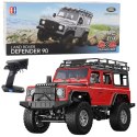 Auto Terenowe Zdalnie Sterowane RC Land Rover Defender 90 Czerwony 1:14 Double E Auto Terenowe Zdalnie Sterowane RC Land Rover Defender 90 Czerwony 1:14 Double E