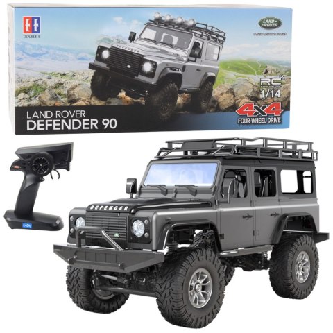 Auto Terenowe Zdalnie Sterowane RC Land Rover Defender 90 Szary 1:14 Double E Auto Terenowe Zdalnie Sterowane RC Land Rover Defender 90 Szary 1:14 Double E