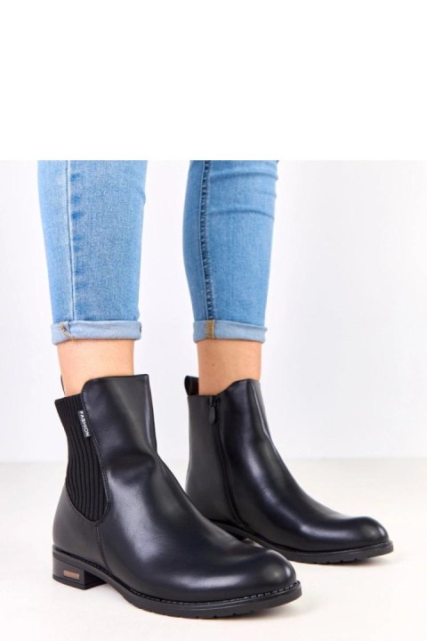 Botki Model Gres JL7312-1 Black - Solea Solea Botki Model Gres JL7312-1 Black - Solea Solea