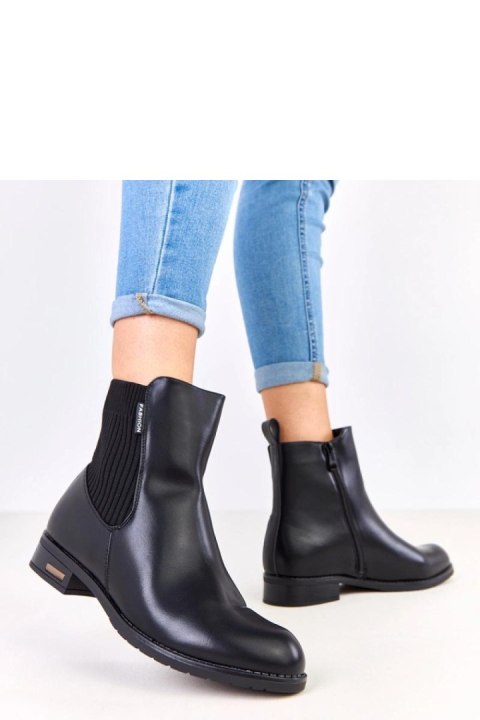 Botki Model Gres JL7312-1 Black - Solea Solea Botki Model Gres JL7312-1 Black - Solea Solea