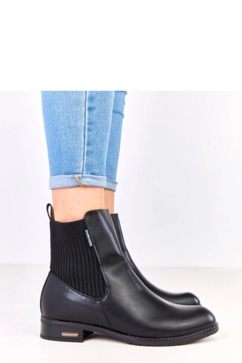 Botki Model Gres JL7312-1 Black - Solea Solea Botki Model Gres JL7312-1 Black - Solea Solea