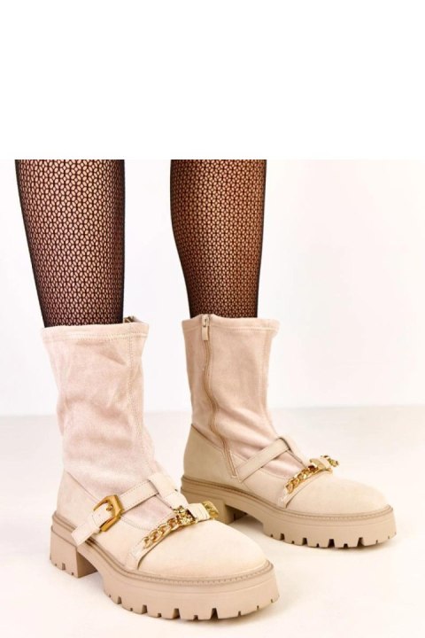 Botki Model Hariet D9220 Beige - Solea Solea Botki Model Hariet D9220 Beige - Solea Solea