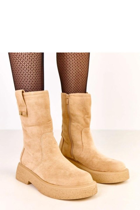 Botki Model Mileda LEI-85 Beige - Solea Solea Botki Model Mileda LEI-85 Beige - Solea Solea