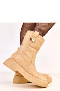 Botki Model Mileda LEI-85 Beige - Solea Solea Botki Model Mileda LEI-85 Beige - Solea Solea