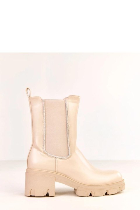 Botki Model Rimina K322 Beige - Solea Solea Botki Model Rimina K322 Beige - Solea Solea