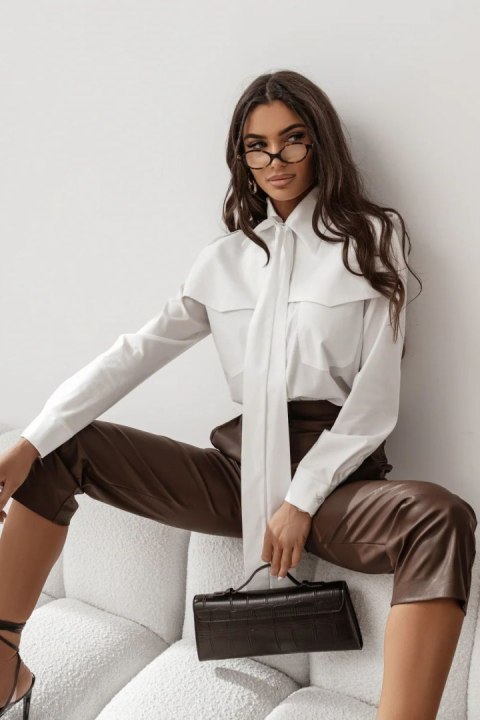 Koszula Damska Model Milo 404901472 Ecru - LaBalancia LaBalancia Koszula Damska Model Milo 404901472 Ecru - LaBalancia LaBalancia