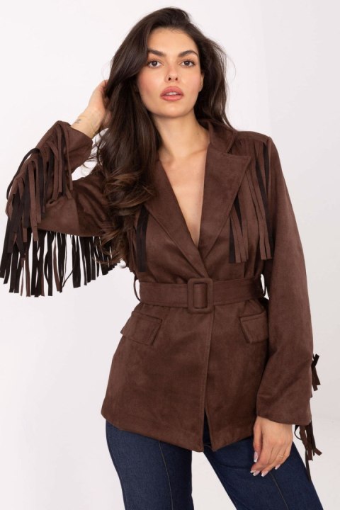 Marynarka Model IT-PL-5792.33 Brown - Rue Paris Rue Paris Marynarka Model IT-PL-5792.33 Brown - Rue Paris Rue Paris