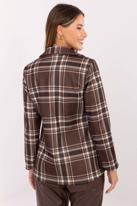 Marynarka Model MI-MA-3262.32 Brown - Rue Paris Rue Paris Marynarka Model MI-MA-3262.32 Brown - Rue Paris Rue Paris