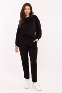 Spodnie Komplet Model IT-KMPL-9237.46 Black - Rue Paris Rue Paris Spodnie Komplet Model IT-KMPL-9237.46 Black - Rue Paris Rue Paris