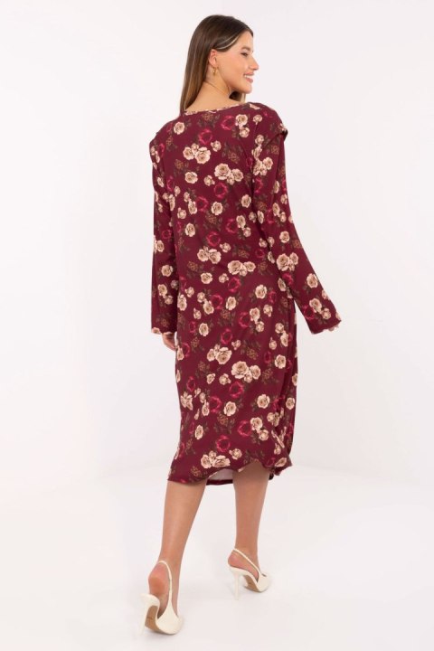 Sukienka Model IT-SK-20057-1.02 Bordo - Rue Paris Rue Paris Sukienka Model IT-SK-20057-1.02 Bordo - Rue Paris Rue Paris