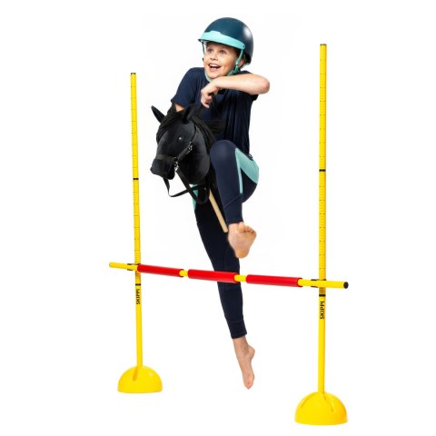 Zestaw Skippi - Hobby Horse Czarny i przeszkoda do skakania 135 cm Zestaw Skippi - Hobby Horse Czarny i przeszkoda do skakania 135 cm