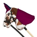 Zestaw Skippi - Hobby Horse Gniado - srokaty - Derka fuksja i granat Zestaw Skippi - Hobby Horse Gniado - srokaty - Derka fuksja i granat