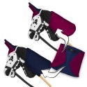 Zestaw Skippi - Hobby Horse Karo - srokaty - Derka fuksja i granat Zestaw Skippi - Hobby Horse Karo - srokaty - Derka fuksja i granat