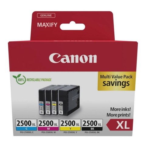 Zestaw tuszy Canon PGI-2500XL BK/C/M/Y (9254B010) Canon