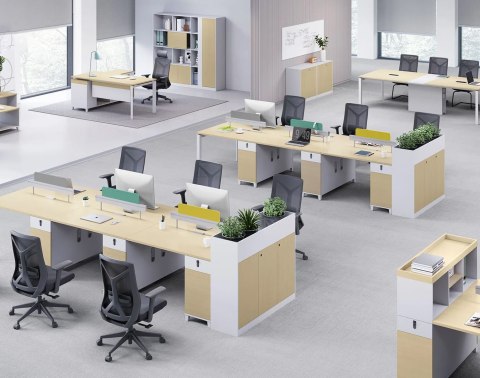 ANGEL Kwietnik biurowy z szafką Loft Work Light 120cm ANGEL ANGEL Kwietnik biurowy z szafką Loft Work Light 120cm ANGEL