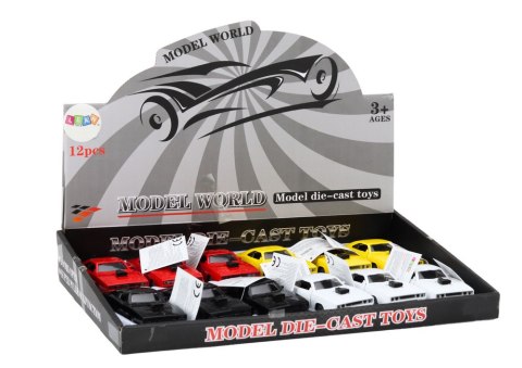 Autko Z Napędem 1:32 Światła Dźwięki Metalowe Biały Czerwony Czarny Żółty LEAN Toys Autko Z Napędem 1:32 Światła Dźwięki Metalowe Biały Czerwony Czarny Żółty LEAN Toys