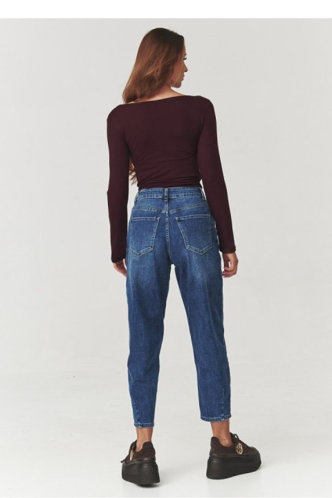 Bluzka Model C10 Bordo - Makadamia Makadamia Bluzka Model C10 Bordo - Makadamia Makadamia