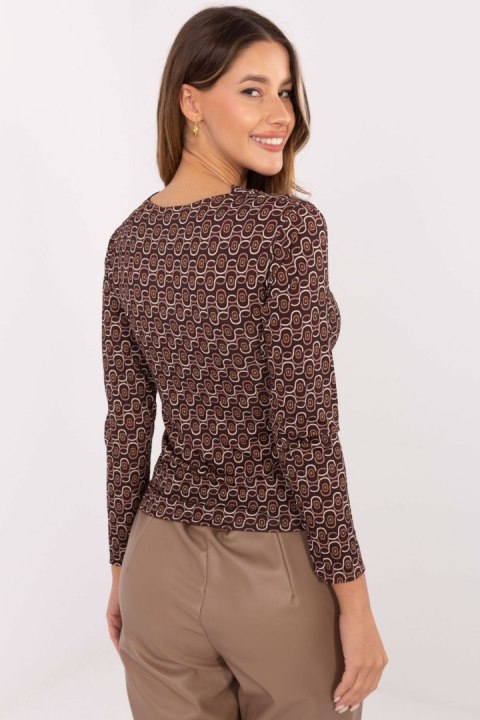Bluzka Model IT-BZ-20315.01 Brown - Rue Paris Rue Paris Bluzka Model IT-BZ-20315.01 Brown - Rue Paris Rue Paris