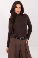 Golf Damski Model IT-SW-8003.18P Dark Brown - Rue Paris Rue Paris Golf Damski Model IT-SW-8003.18P Dark Brown - Rue Paris Rue Paris