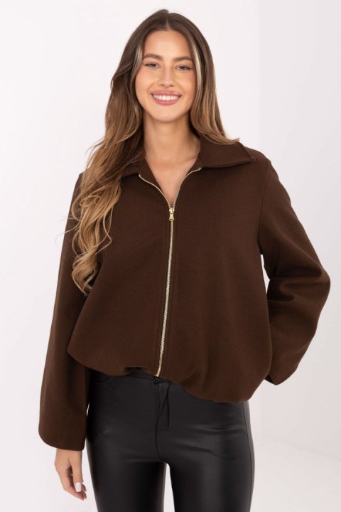 Kurtka Damska Model IT-KR-FL9725.08P Brown - Rue Paris Rue Paris Kurtka Damska Model IT-KR-FL9725.08P Brown - Rue Paris Rue Paris
