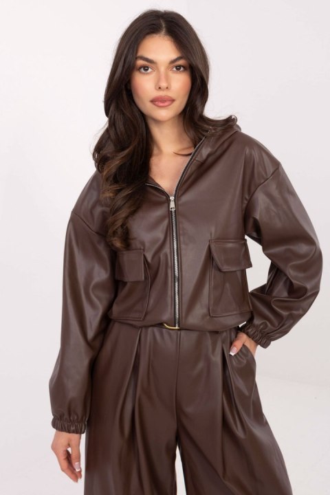 Kurtka Damska Model IT-KR-FL9729.15P Brown - Rue Paris Rue Paris Kurtka Damska Model IT-KR-FL9729.15P Brown - Rue Paris Rue Paris