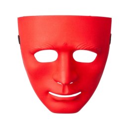 Maska Anonim Karnawałowa Halloweenowa Na Gumce Biała Czerwona LEAN TOYS