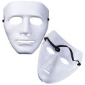 Maska Anonim Karnawałowa Halloweenowa Na Gumce Biała Czerwona LEAN TOYS Maska Anonim Karnawałowa Halloweenowa Na Gumce Biała Czerwona LEAN TOYS