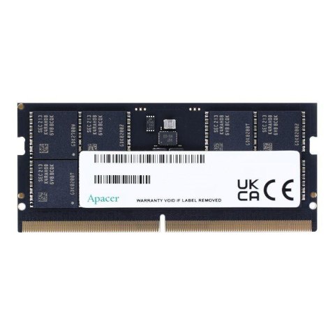Pamięć SODIMM DDR5 Apacer 16GB (1x16GB) 4800MHz CL40 1,1V Apacer Pamięć SODIMM DDR5 Apacer 16GB (1x16GB) 4800MHz CL40 1,1V Apacer