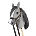 Skippi Kantar dla Hobby Horse - wodze, ekoskóra - brązowy ze wzorami boa Skippi Kantar dla Hobby Horse - wodze, ekoskóra - brązowy ze wzorami boa