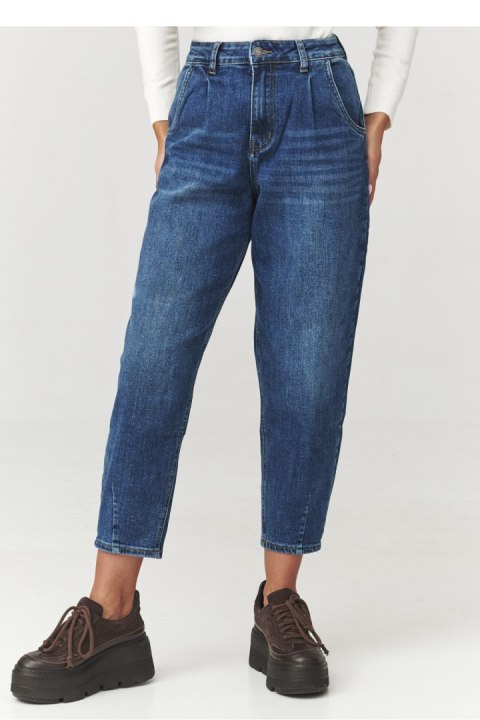 Spodnie Jeansy Damskie Model C12 Denim Jeans - Makadamia Makadamia