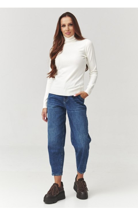 Spodnie Jeansy Damskie Model C12 Denim Jeans - Makadamia Makadamia