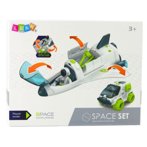 Statek Kosmiczny Figurki Kosmonautów Pojazd Kosmiczny Światła Dźwięki LEAN Toys Statek Kosmiczny Figurki Kosmonautów Pojazd Kosmiczny Światła Dźwięki LEAN Toys