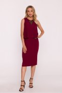 Sukienka Model S422 Bordo - Stylove Stylove Sukienka Model S422 Bordo - Stylove Stylove