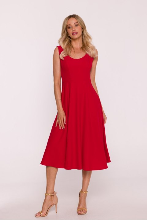 Sukienka Model S424 Red - Stylove Stylove Sukienka Model S424 Red - Stylove Stylove