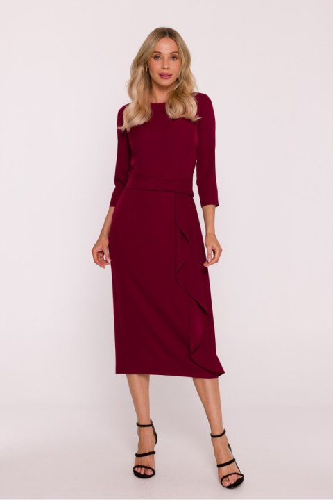 Sukienka Model S425 Bordo - Stylove Stylove Sukienka Model S425 Bordo - Stylove Stylove
