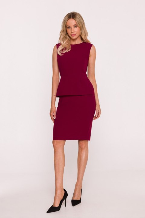 Sukienka Model S427 Bordo - Stylove Stylove Sukienka Model S427 Bordo - Stylove Stylove