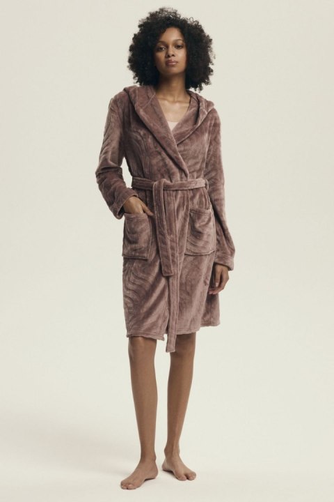 Szlafrok Damski Model Devyn 43602-93X Violet Bordo - Henderson Henderson Szlafrok Damski Model Devyn 43602-93X Violet Bordo - Henderson Henderson