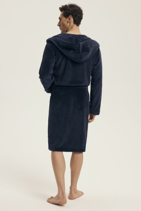 Szlafrok Damski Model Naps 43374-59X Navy - Henderson Henderson Szlafrok Damski Model Naps 43374-59X Navy - Henderson Henderson