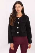 Żakiet Model IT-KR-FL9586.64 Black - Rue Paris Rue Paris Żakiet Model IT-KR-FL9586.64 Black - Rue Paris Rue Paris