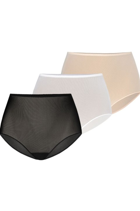 Figi Komplet figi Model Retro 306-3 Black/White/Beige - Teyli Teyli Figi Komplet figi Model Retro 306-3 Black/White/Beige - Teyli Teyli