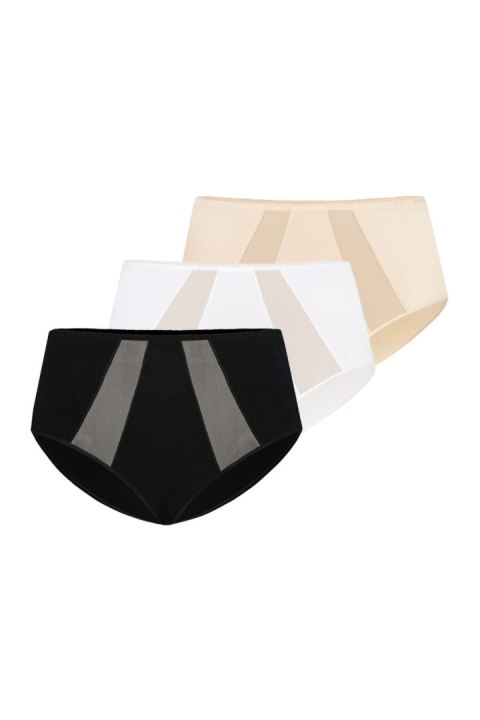 Figi Komplet figi Model Vicky 1125-3 Black/White/Beige - Teyli Teyli Figi Komplet figi Model Vicky 1125-3 Black/White/Beige - Teyli Teyli