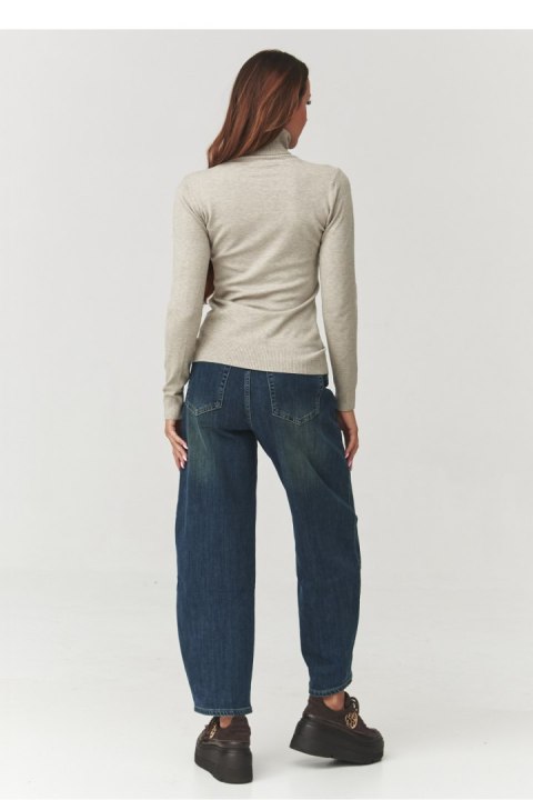 Golf Damski Model C11 Beige Melange - Makadamia Makadamia Golf Damski Model C11 Beige Melange - Makadamia Makadamia