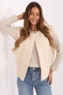Kamizelka Model IT-KZ-FL9622.29P Ecru - Rue Paris Rue Paris Kamizelka Model IT-KZ-FL9622.29P Ecru - Rue Paris Rue Paris