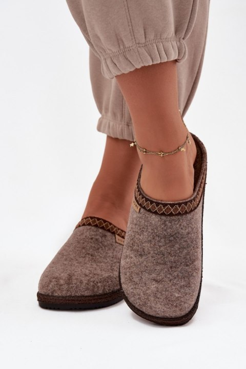 Kapcie Model Inblu NL000009 Dark Beige - Step in style Step in style Kapcie Model Inblu NL000009 Dark Beige - Step in style Step in style