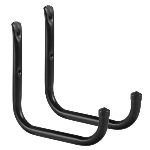 Komplet 2 uchwytów ściennych Maclean MC-487, na opony, koła, drabinę, rower, stalowy, max. obciążenie 22kg/uchwyt Maclean