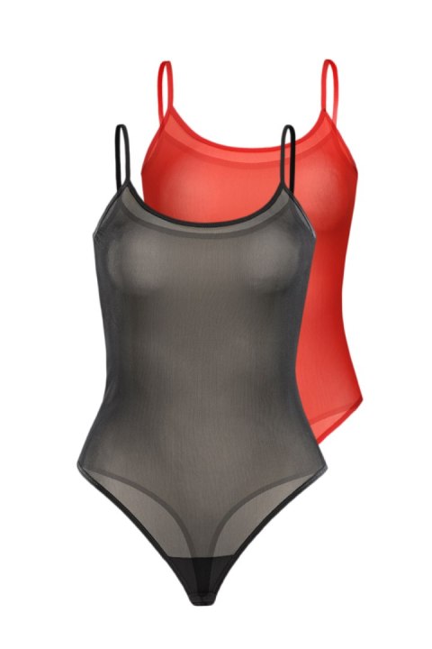 Komplet Body Model Sophi 2433-2 Black/Red - Teyli Teyli Komplet Body Model Sophi 2433-2 Black/Red - Teyli Teyli